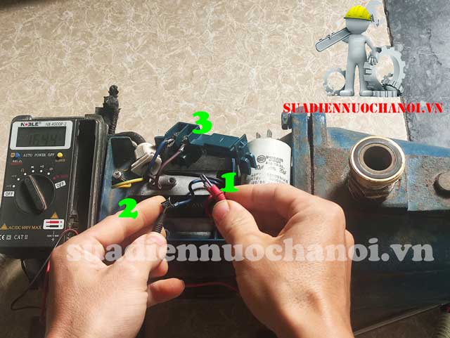 Cách xác định đầu dây điện máy bơm 1 pha