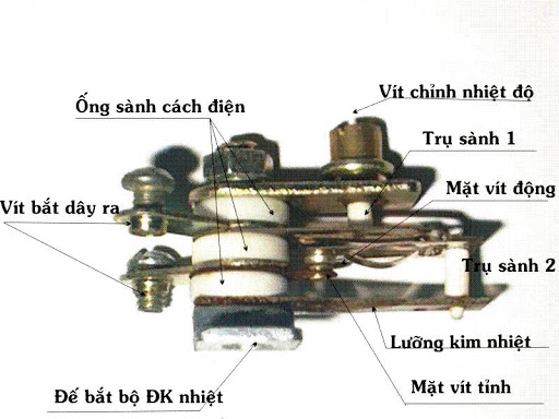 cấu tạo cảm biến nhiệt độ nồi cơm điện