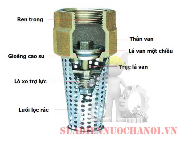 Cấu tạo Luppe (Lúp bê) ,chõ bơm,foot valve