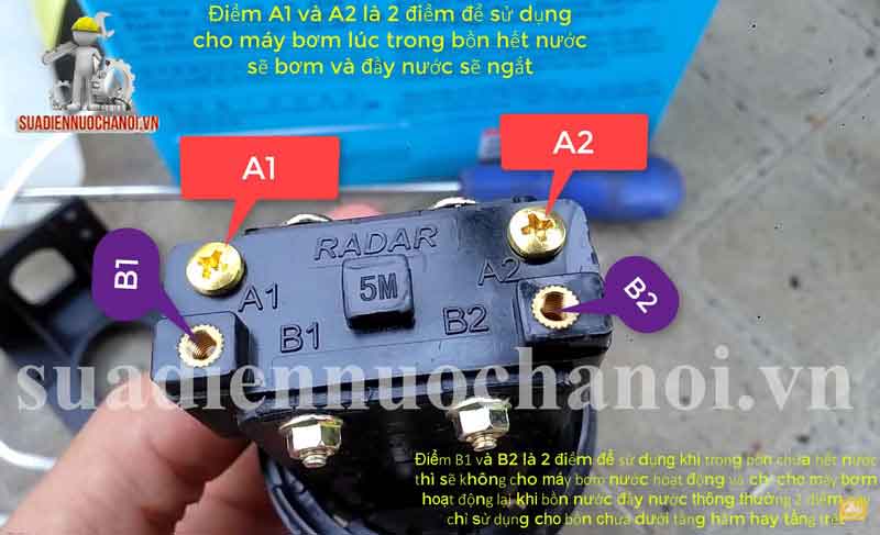 Cách lắp phao điện chống tràn