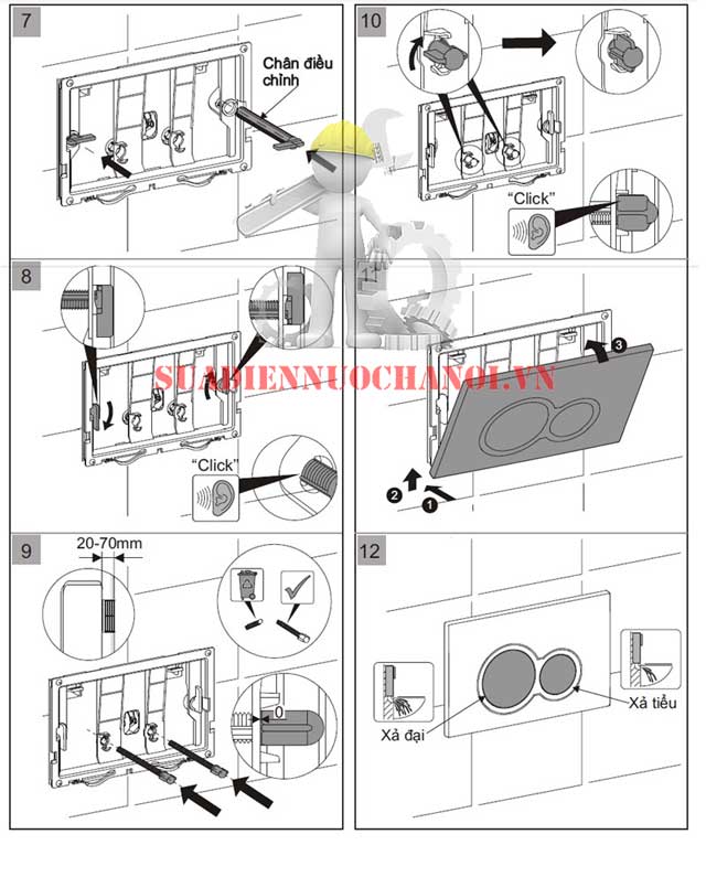 Hoàn thiện lắp bảng nút nhấn