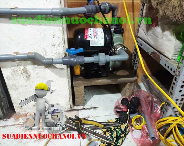 Lắp máy bơm tăng áp tự động ngắt khi không có nước