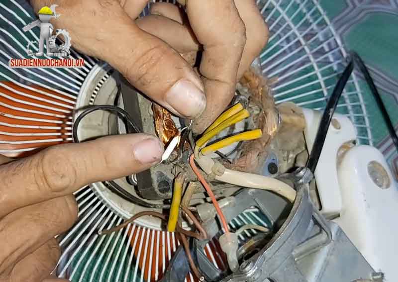 thay cầu chì nhiệt quạt điện