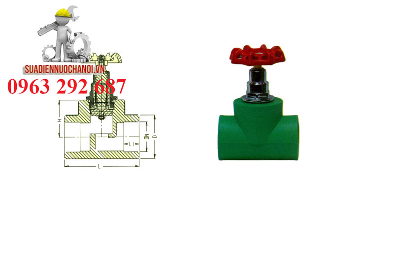 van khóa nước làm giảm áp lực nước