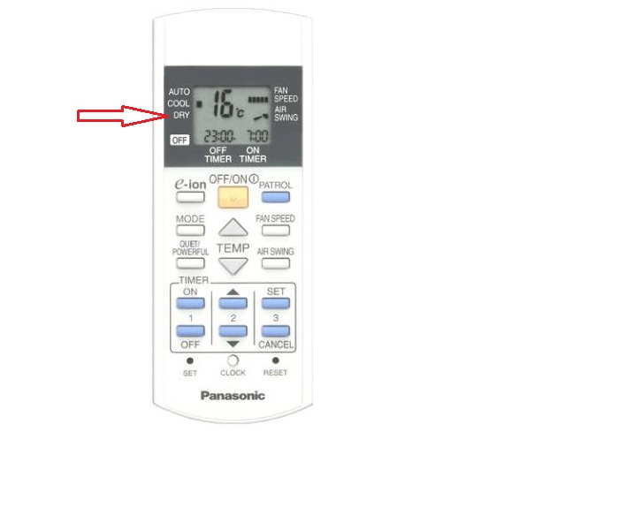 chức năng hút ẩm dry